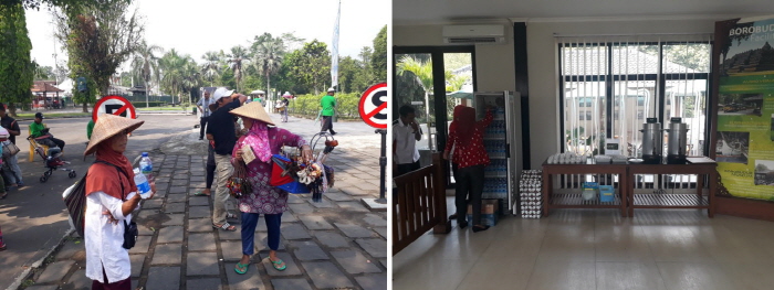 보로부두르 사원 잡상인 보로부두르 사원 잡상인