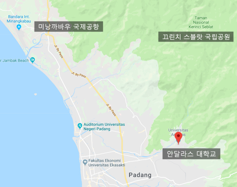 lokasi universitas andalas